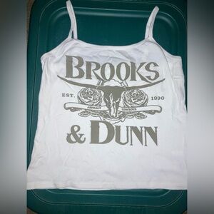 Brooks & Dunn White Tank Top